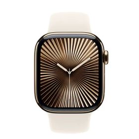 Apple Apple Watch Series10 42mm GPS+Cellularモデル MX073J/A A3001【ゴールドチタニウムケース/スターライトスポーツバンド】 [中古] 【当社3ヶ月間保証】 イオシス