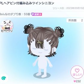 PLヘアピン付編み込みツインシニヨン | ピグパ(ピグパーティ)のアイテム、RMTの販売・買取一覧