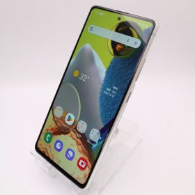 【中古】au サムスン Galaxy A51 SCG07 128GB プリズムブリックスホワイト Androidスマホ