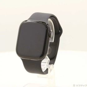 【中古】Apple(アップル) Apple Watch Series 10 GPS 46mm ジェットブラックアルミニウムケース ブラックスポーツバンド 【295-ud】