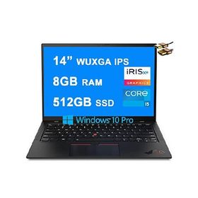 Lenovo ThinkPad X1 Carbon Gen 9 Business 14 Laptop 14” WUXGA IPS (400 Nits) 11th Gen Intel 4-Core i5-1135G7 8GB RAM 512GB SSD Fingerprint Reader Back