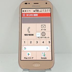 らくらくスマートフォン me F-01L ドコモ ゴールド c13594