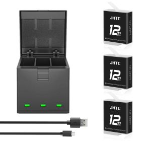 【数量限定】11 10 10 11 12 12 9 9 Hero Hero Hero Gopro Black 収納式充電器セット完全対応種類 USB C Type カメラに対応【 3個1800mAh 充電器セット バッテリー バッテリー / PSE登録済】 /