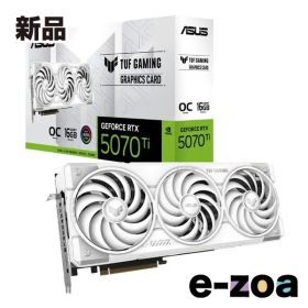 ASUS エイスース TUF Gaming GeForce RTX 5070 Ti 16GB GDDR7 White OC Edition 転送不可 TUF-RTX5070TI-O16G-WHITE-GAMING (2653583)
