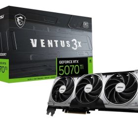 MSI GeForce RTX 5070 Ti 16G VENTUS 3X OC グラフィックスカード VD9043 [4)RTX 5070 Ti VENTUS 3連ファン]