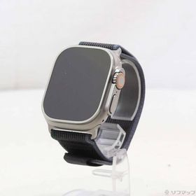 〔中古〕Apple(アップル) Apple Watch Ultra 2 GPS + Cellular 49mm チタニウムケース ブルー／ブラックトレイルループ〔297-ud〕