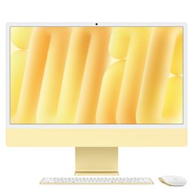 24インチiMac [整備済製品] 10コアCPUと10コアGPUを搭載したApple M4チップ、ギガビットEthernet - イエロー