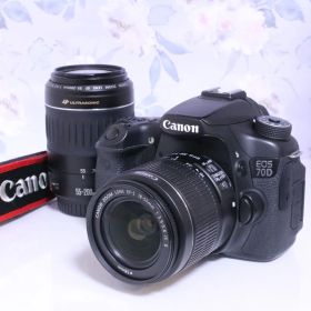 Canon キヤノン デジタル一眼レフ EOS 70D ダブルズームキット☆初心者さんから中上級者まで☆レンズ２本でオールシーン対応☆Wi-Fi機能搭載☆061022005032