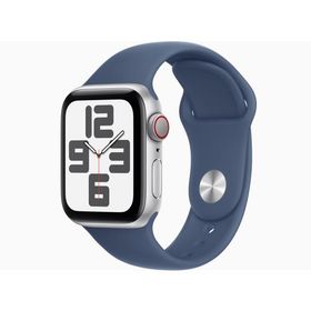 【新品未開封・利用制限△】Apple Watch SE 第2世代 GPS+Cellularモデル 40mm MXGG3J/A [シルバー・デニムスポーツバンド M/L]【送料無料】