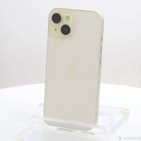 〔中古品〕 iPhone15 128GB イエロー MTMK3J／A SIMフリー【295】