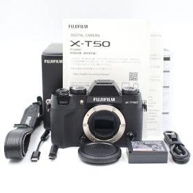 ■シャッター数2722枚！極上品■ FUJIFILM X-T50 ボディ ブラック ミラーレス一眼カメラ 富士フィルム