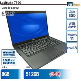 中古 ノートパソコン Dell デル 13インチ Latitude 7390 7390 Core i5 メモリ：8GB() SSD搭載 6ヶ月保証