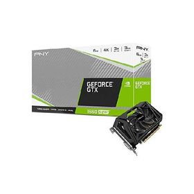 PNY GeForce GTX 1660 スーパー6GB シングルファングラフィックカード (VCG16606SSFPPB)