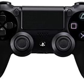 【中古】ワイヤレスコントローラー (DUALSHOCK 4) ジェット・ブラック 【メーカー生産終了】