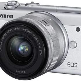 Canon ミラーレス一眼カメラ EOS M200 標準ズームキット ホワイト EOSM200WH-1545ISSTMLK