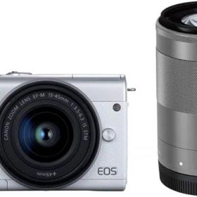 Canon ミラーレス一眼カメラ EOS M200 ダブルズームキット ホワイト EOSM200WH-WZK