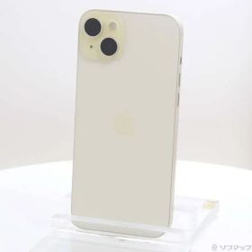 〔中古品〕 iPhone15 Plus 128GB イエロー MU0A3J／A SIMフリー【368】