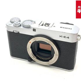 【中古】 【並品】 フジフイルム X-E4 ボディ シルバー 【ミラーレス一眼】 【6ヶ月保証】