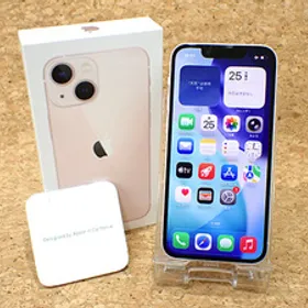 【中古 美品】国内版SIMフリー iPhone 13 mini 128GB ピンク MLJF3J/A 本体 一括購入 バッテリー最大容量91％(QJA955-3)