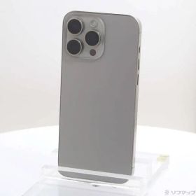 〔中古品〕 iPhone15 Pro Max 512GB ナチュラルチタニウム MU6W3J／A SIMフリー【262】