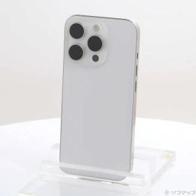 〔中古品〕 iPhone15 Pro 128GB ホワイトチタニウム MTU83J／A SIMフリー【352】