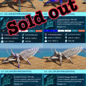 公式pve リニオグナタ カンストサドル込み🌟インプリ100% オリジナル個体 | ARK Survival Evolvedのアカウントデータ、RMTの販売・買取一覧