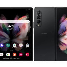 【中古】Cランク【傷や汚れあり】 SIMフリー SC-55B SAMSUNG Galaxy Z Fold3 5G 256GB ファントムブラック 利用制限〇(白ロム) 送料無料