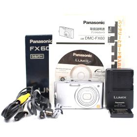 ■極上品■ PANASONIC LUMIX DMC-FX60-S プレシャスシルバー コンパクトデジタルカメラ パナソニック