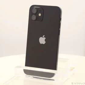 〔中古品〕 iPhone12 64GB ブラック MGHN3J／A SIMフリー【247】