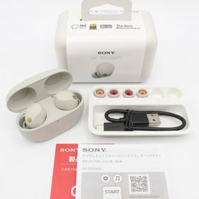 ソニー(SONY)の【美品】SONY WF-1000XM5-S プラチナシルバー 完全ワイヤレスイヤホン ノイズキャンセリング ソニー 本体(ヘッドフォン/イヤフォン)