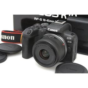 【全額返金保証】美品｜キヤノン EOS R10 RF-S18-45 IS STM レンズキット（センサー清掃済） CA01-P555-2S1