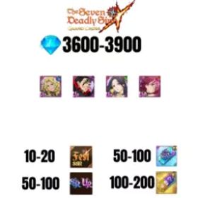 [海外] 3600-3900 虹のダイヤ |ゼルドリス デーモン キング ニュー |SKULD | トール |ゴウザー UR |コクティウス |10-20 フェスト |30-70 UR/SSR |50-100 枚 SSR