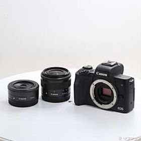 〔中古品〕 EOS Kiss M (ブラック) ダブルレンズキット〔中古品〕 EOS Kiss M (ブラック) ダブルレンズキット