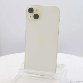〔中古品〕 iPhone15 Plus 512GB イエロー MU0V3J／A SIMフリー【305】