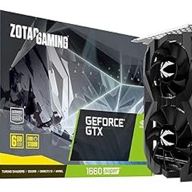 【中古】ZOTAC Gaming GeForce GTX 1660 Super 6GB GDDR6 192ビット ゲームグラフィックカード 超コンパクト ZT-T16620F-10L