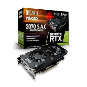 【中古】ELSA エルザ GeForce RTX 2070 S.A.C グラフィックスボード VD6830 GD2070-8GERS