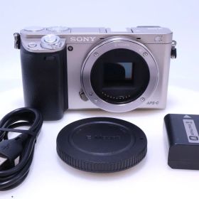 【良品】SONY α6000 ボディ シルバー ILCE-6000 S ミラーレス一眼