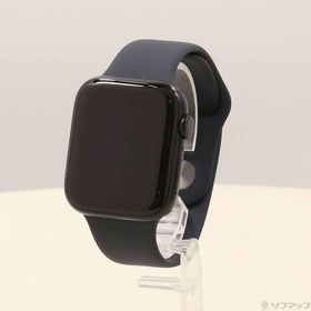 〔中古〕Apple(アップル) Apple Watch SE 第2世代 GPS 44mm ミッドナイトアルミニウムケース ミッドナイトスポーツバンド〔377-ud〕