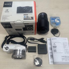 ソニー(SONY)のSONY α5000 ホワイト パワーズームレンズキット(ミラーレス一眼)