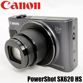 キヤノン(Canon)の【美品】キヤノン Canon PowerShot SX620 HS ブラック コンデジ カメラ 中古(コンパクトデジタルカメラ)