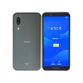 【中古】 SHARP AQUOS sense3 SHV45 ブラック 64GB au SIMロック解除済 白ロム 本体