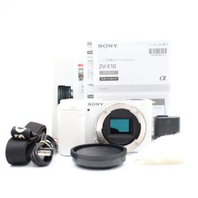■シャッター数4069枚！新品同様■ SONY ZV-E10 ボディ ウィンドスクリーン付属 ホワイト ミラーレス一眼カメラ ソニー
