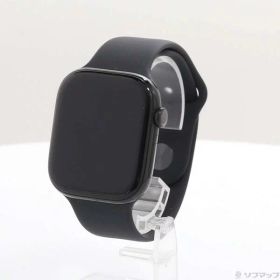 【中古】Apple(アップル) Apple Watch Series 10 GPS 46mm ジェットブラックアルミニウムケース ブラックスポーツバンド 【377-ud】
