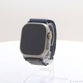 〔中古〕Apple(アップル) Apple Watch Ultra 2 GPS + Cellular 49mm チタニウムケース ブルーアルパインループ〔344-ud〕