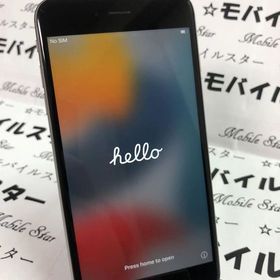 「モバイルスター」 SIMフリー品 iPhone6s Plus 128gb グレーバッテリー80％