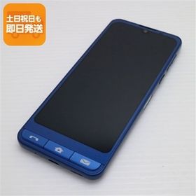 美品 SoftBank シンプルスマホ6 A201SH インディゴブルー スマホ 白ロム 中古 あすつく 土日祝発送OK