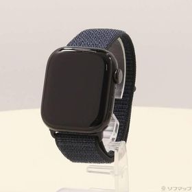 〔中古〕Apple(アップル) Apple Watch Series 10 GPS 42mm ジェットブラックアルミニウムケース インクスポーツループ〔269-ud〕