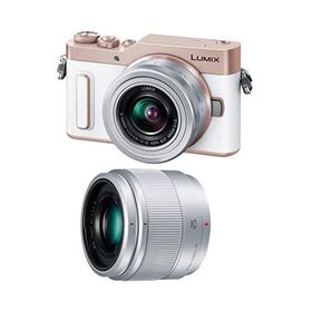 パナソニック ミラーレス一眼カメラ ルミックス GF10 ダブルレンズキット 標準ズームレンズ/単焦点レンズ付属 ホワイト DC-GF10W-W