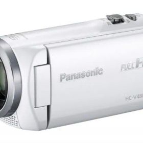 パナソニック HDビデオカメラ V480MS 32GB 高倍率90倍ズーム ホワイト HC-V480MS-W