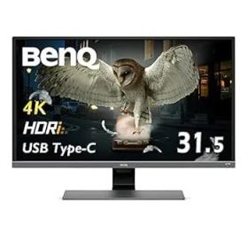 BenQ EW3270U 4K エンターテインメントモニター 31.5インチ/4K/HDR/VA/DCI-P3 95%/USB Type-C/HDMIx2/DP1.2/スピーカー/輝度自動調整機能B.I.搭